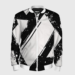 Бомбер мужской Color black white, цвет: 3D-белый
