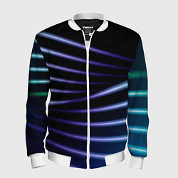 Мужской бомбер Color black blue