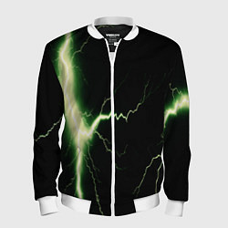 Бомбер мужской Lightning yellow текстура, цвет: 3D-белый