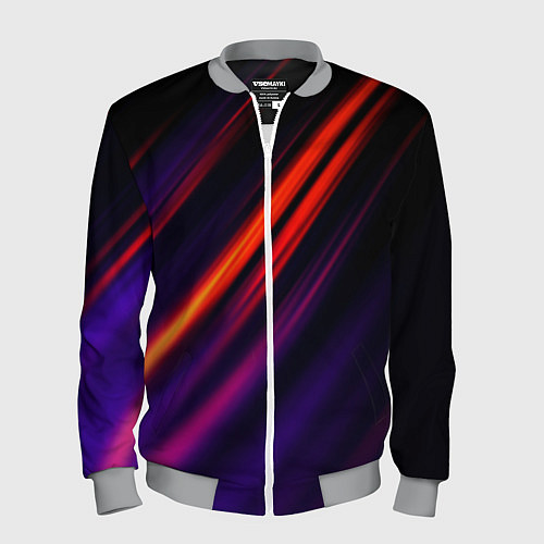 Мужской бомбер Multicolored / 3D-Меланж – фото 1