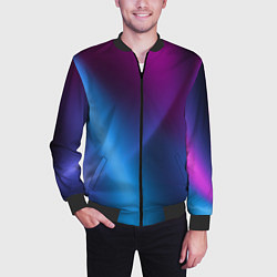 Бомбер мужской Multicoloured, цвет: 3D-черный — фото 2
