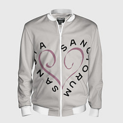 Бомбер мужской Sancta sanctorum, цвет: 3D-белый
