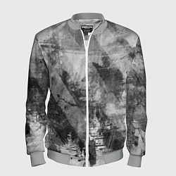 Мужской бомбер Абстракция - atomic gray
