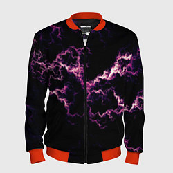 Мужской бомбер Lightning pink glow