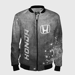 Бомбер мужской Honda - grey gradient вертикально, цвет: 3D-черный