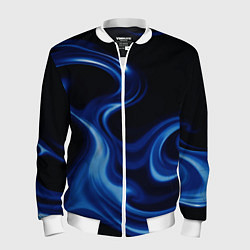 Бомбер мужской Color blue smoke, цвет: 3D-белый