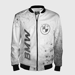 Бомбер мужской BMW - white gradient вертикально, цвет: 3D-черный