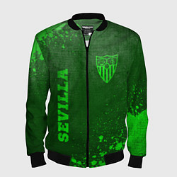 Бомбер мужской Sevilla - green gradient вертикально, цвет: 3D-черный