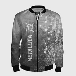 Бомбер мужской Metallica - grey gradient по-вертикали, цвет: 3D-черный