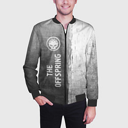 Бомбер мужской The Offspring - grey gradient по-вертикали, цвет: 3D-черный — фото 2