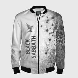 Бомбер мужской Black Sabbath - white gradient по-вертикали, цвет: 3D-черный
