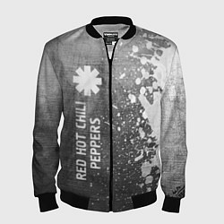 Бомбер мужской Red Hot Chili Peppers - grey gradient по-вертикали, цвет: 3D-черный