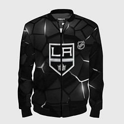 Бомбер мужской Лос Анджелес Кингз - НХЛ хоккей, цвет: 3D-черный