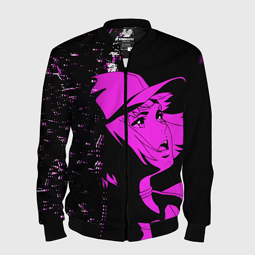 Мужской бомбер Лазарь: Элейна / 3D-Черный – фото 1