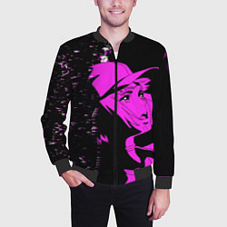 Бомбер мужской Лазарь: Элейна, цвет: 3D-черный — фото 2