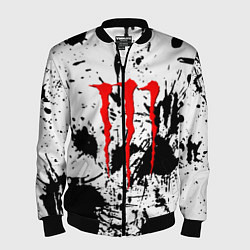 Бомбер мужской Monster energy краски, цвет: 3D-черный