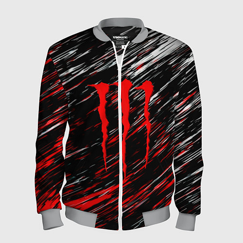 Мужской бомбер Monster energy полосы красок / 3D-Меланж – фото 1