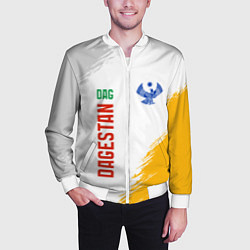 Бомбер мужской Дагестан color, цвет: 3D-белый — фото 2