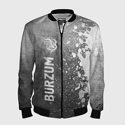 Бомбер мужской Burzum - grey gradient по-вертикали, цвет: 3D-черный