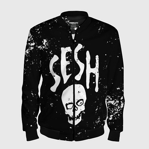 Мужской бомбер Sesh / 3D-Черный – фото 1