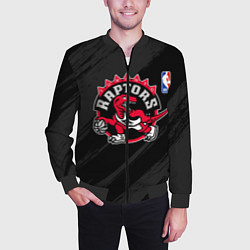 Бомбер мужской Toronto Raptors - NBA team, цвет: 3D-черный — фото 2