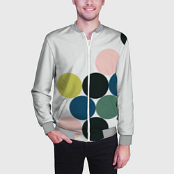 Бомбер мужской Кластер чил - абстракция, цвет: 3D-меланж — фото 2