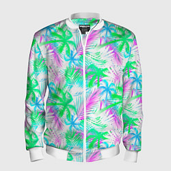 Мужской бомбер Palm green light blue