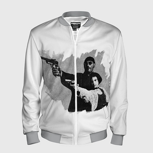 Мужской бомбер Леон рисунок / 3D-Меланж – фото 1