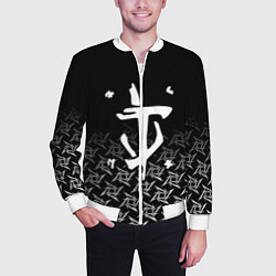 Бомбер мужской Doom ninja, цвет: 3D-белый — фото 2