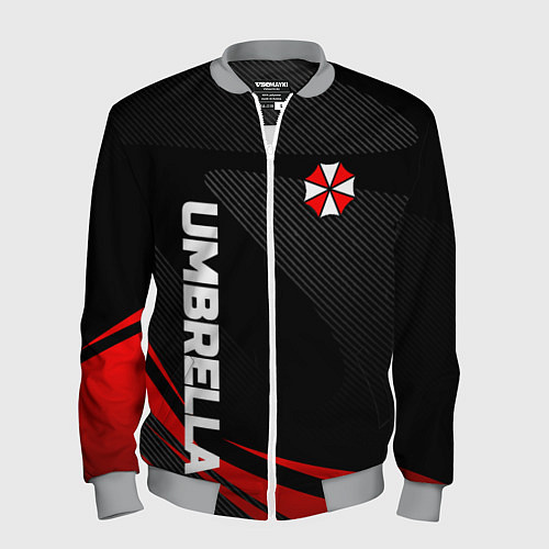 Мужской бомбер Umbrella - спорт / 3D-Меланж – фото 1