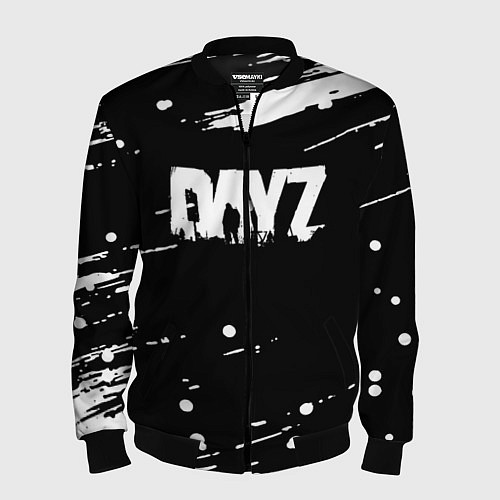 Мужской бомбер Dayz брызги красок / 3D-Черный – фото 1