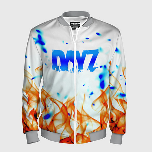 Мужской бомбер Dayz огненное пламя / 3D-Меланж – фото 1