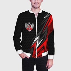 Бомбер мужской Федерация бокса - Россия, цвет: 3D-белый — фото 2