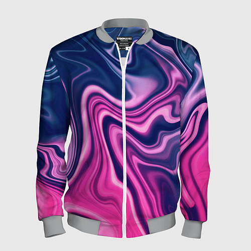 Мужской бомбер Абстракция / 3D-Меланж – фото 1