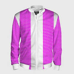 Бомбер мужской Color pink white, цвет: 3D-белый