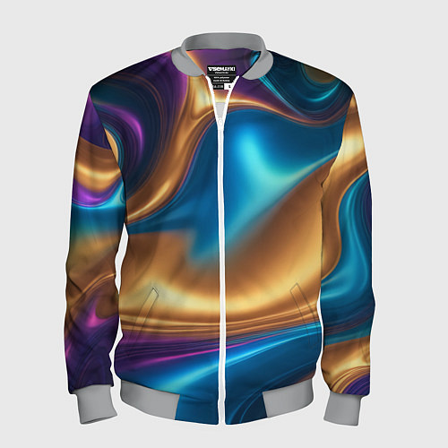 Мужской бомбер Сплавы разноцветные / 3D-Меланж – фото 1