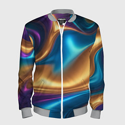 Бомбер мужской Сплавы разноцветные, цвет: 3D-меланж