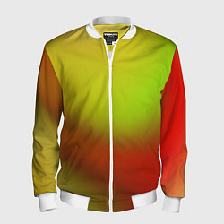 Бомбер мужской Color multicolored gradient, цвет: 3D-белый