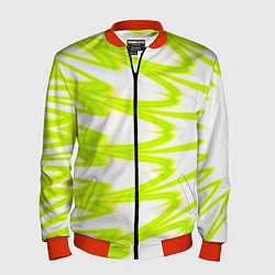 Бомбер мужской Color neon green, цвет: 3D-красный