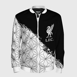 Мужской бомбер Liverpool краски текстура геометрия