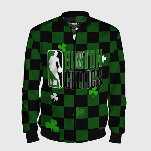 Мужской бомбер NBA Boston Celtics / 3D-Черный – фото 1