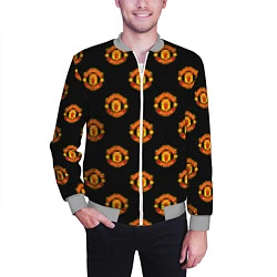 Бомбер мужской Manchester United Pattern, цвет: 3D-меланж — фото 2