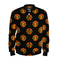 Бомбер мужской Manchester United Pattern, цвет: 3D-черный