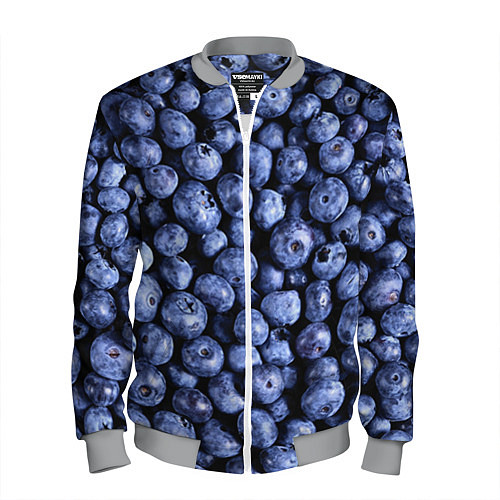 Мужской бомбер Черника / 3D-Меланж – фото 1
