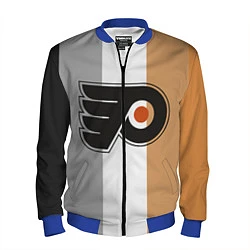 Бомбер мужской Philadelphia Flyers, цвет: 3D-синий