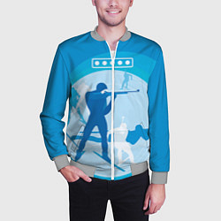 Бомбер мужской Биатлон, цвет: 3D-меланж — фото 2