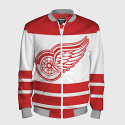 Бомбер мужской Detroit Red Wings, цвет: 3D-меланж