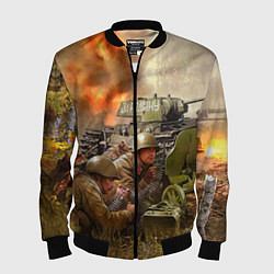 Бомбер мужской День победы, цвет: 3D-черный
