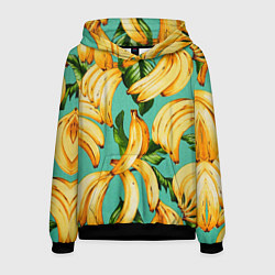 Толстовка-худи мужская Банан, цвет: 3D-черный