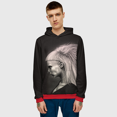 Мужская толстовка Die Antwoord GIrl / 3D-Красный – фото 3